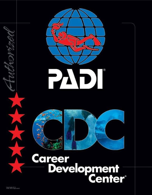PADI 5 Star CDC 인증 현판